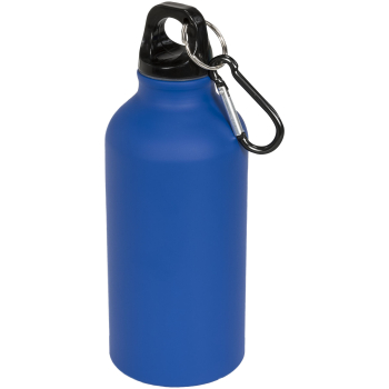 Bidon sportowy z karabińczykiem Oregon matte 400 ml, niebieski