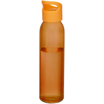 Bidon szklany Sky o pojemności 500 ml, pomarańczowy