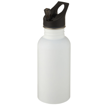 Bidon Lexi ze stali nierdzewnej o pojemności 500 ml, biały